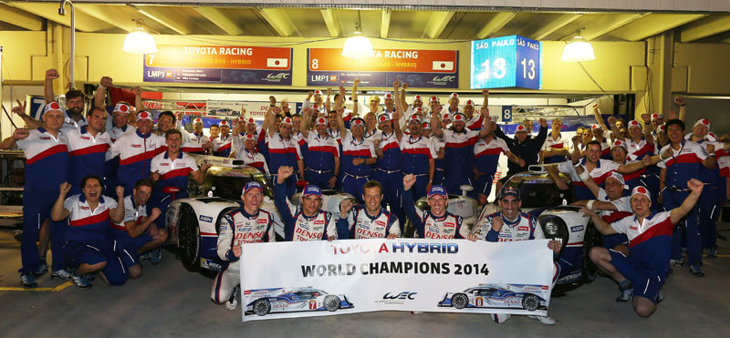 team toyota ts040 hybrid wec world champion